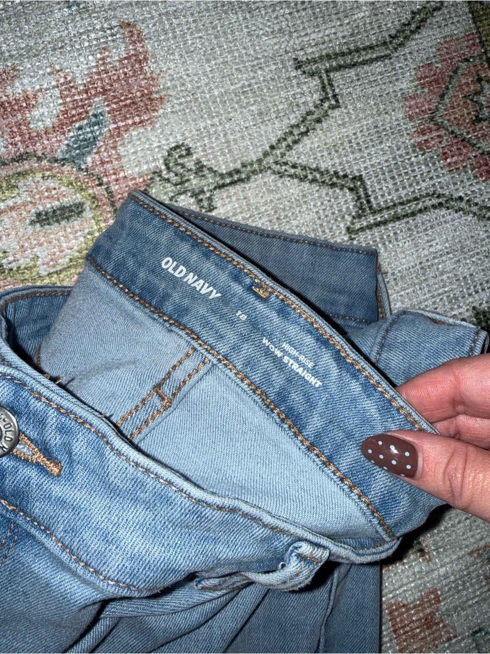 Old Navy Light Wash Straight Leg Jeans